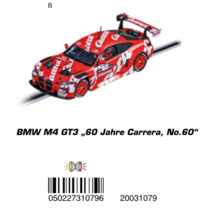 Carrera Digital BMW M4 GT3 60 Jarre Carrera #60