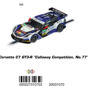 Carrera Digital C7 GT3-R Callaway Competetion #77