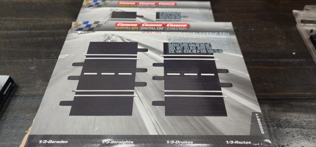 Carrera 1/3 Straight, 2 Pack for Carrrera Digital and Evolution Track 1/32-1/24