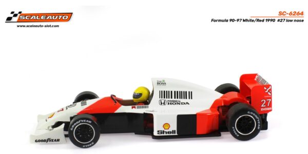 Scaleauto Formula 90-97 white/red 1990 #27 low nose