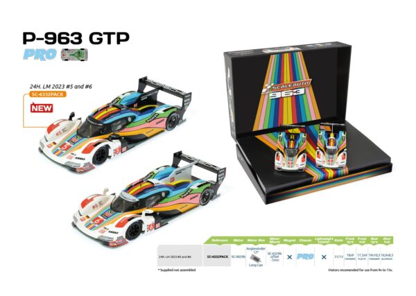 SCALEAUTO Twin PACK Porsche 963 GTP - Duo Pack #5 #6 - '23 Le Mans - PRO