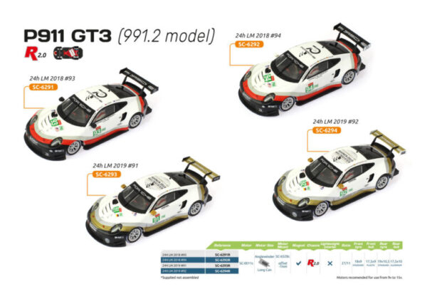 SCALEAUTO SC-6293R Porsche 911 (991.2) GT3 RSR 24h LeMans 2019 No.91 - Race Version - Image 2