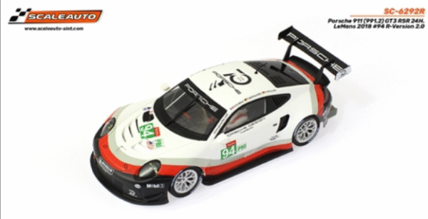 SCALEAUTO SC-6292R Porsche 911 (991.2) GT3 RSR 24H. LeMans 2018 #93