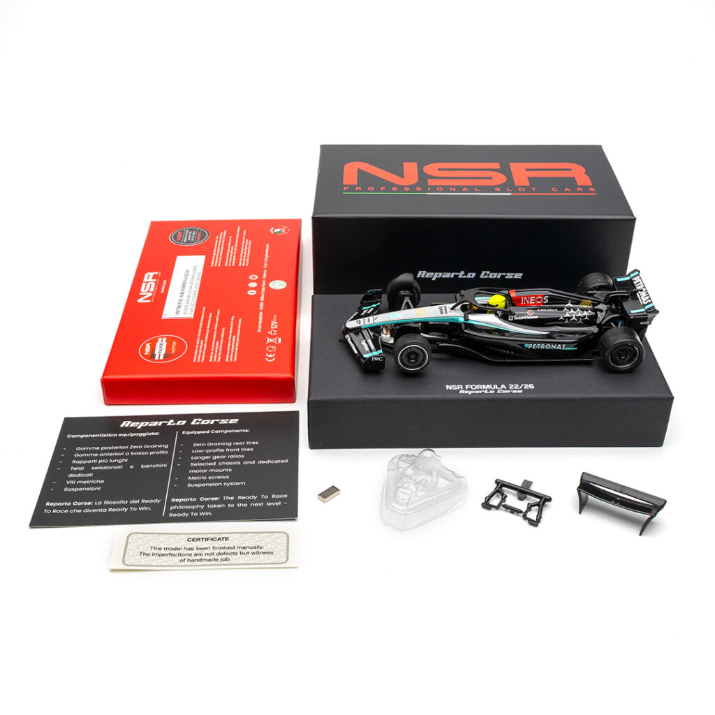 NSR Formula 22/26 Silver arrow #44 LH Livery EUR. "REPARTO CORSE" - RACE SETUP FOR PLASTIC TRACKS