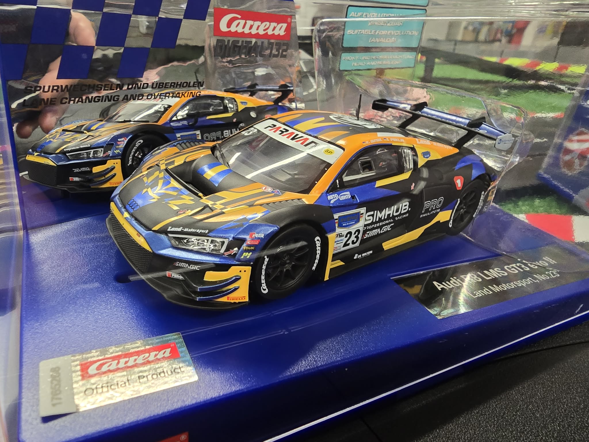 Carrera 32072 Audi R8 LMS GT3 evo II "Land Motorsport, No.23", Digital 1/32 w/Lights - Image 2