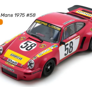 PREORDER SCALEAUTO SC-6121R Porsche 911 RSR 3.0 24h Le Mans 1975 #58 Georg Loos - R Version