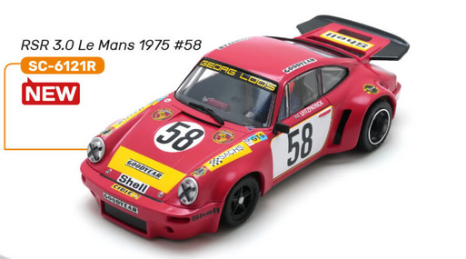 PREORDER SCALEAUTO SC-6121R Porsche 911 RSR 3.0 24h Le Mans 1975 #58 Georg Loos - R Version