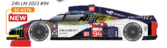 PREORDER SCALEAUTO SC-6376 P-9x8 LMH 24h lemans 2023 #94 - Pro Anglewinder RT4 Version